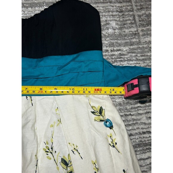 NWT Women's Cottagecore Meets Bodice Mid Dress Straps Tie Back‎ w/Slip Sz 1 - Picture 6 of 8